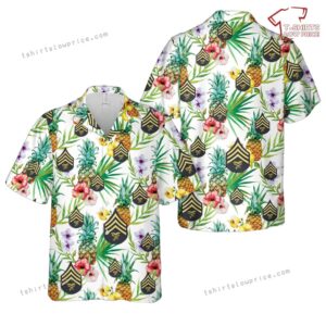 US Army Dress Chevron Sergeant Quartermaster corps 1913-1917 Hawaiian Shirt