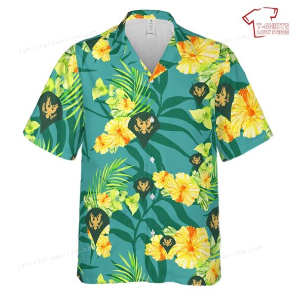 US Army E-4 Specialist SPC Hawaiian Shirt US Army E-4 Specialist SPC Hawaiian Shirt