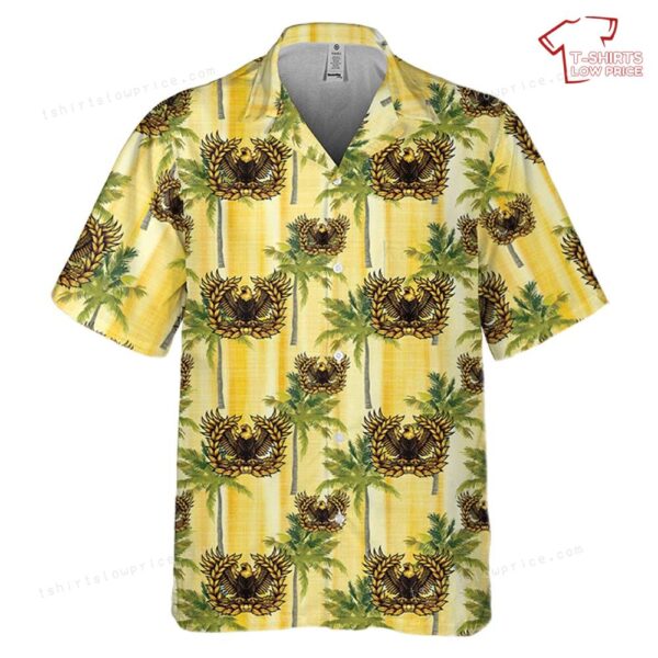 US Army Eagle Rising Warrant Officer Pocket Hawaiian Shirt US Army Eagle Rising Warrant Officer Pocket Hawaiian Shirt