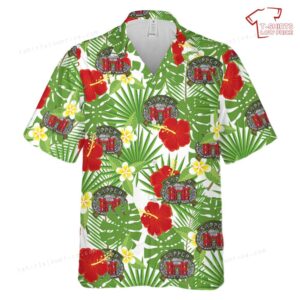 US Army Engineer Combat Sapper Airborne Wings Badge Patch Hawaiian Shirt