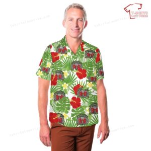 US Army Engineer Combat Sapper Airborne Wings Badge Patch Hawaiian Shirt 3