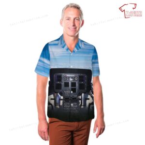 US Army Eurocopter UH 72A Lakota 07 2057 Cockpit Hawaiian Shirt 3