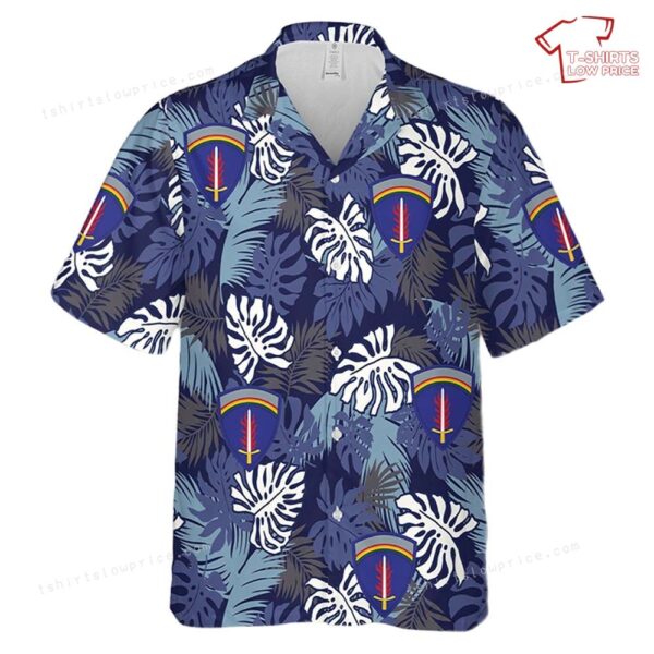 US Army Europe and Africa (USAREUR-AF) Hawaiian Shirt US Army Europe and Africa (USAREUR-AF) Hawaiian Shirt