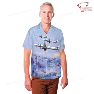 US Army Fairchild C 26B Metro 23 Hawaiian Shirt 3