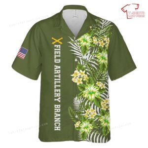 US Army Field Artillery Branch Hawaiian Shirt
