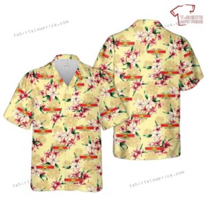 US Army Field Artillery Combat Artilleryman Badge Hawaiian Shirt