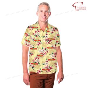 US Army Field Artillery Combat Artilleryman Badge Hawaiian Shirt 3