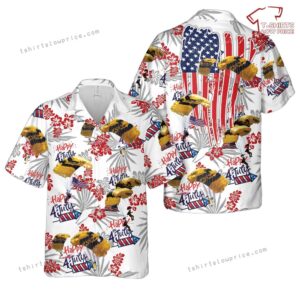 US Army Golden Knight demonstration parachutist, 4th Of July Hawaiian Shirt