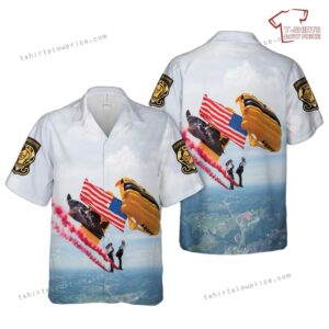 US Army Golden Knights Air Show Hawaiian Shirt