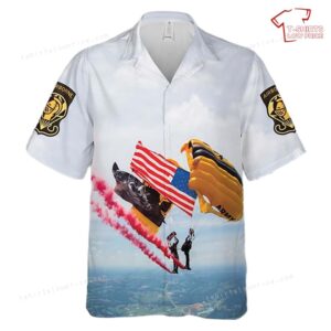 US Army Golden Knights Air Show Hawaiian Shirt