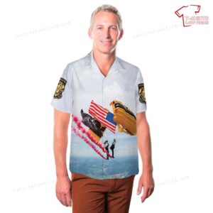 US Army Golden Knights Air Show Hawaiian Shirt 3