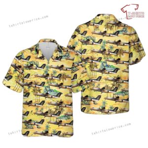 US Army Golden Knights Bombardier C-147A Hawaiian Shirt