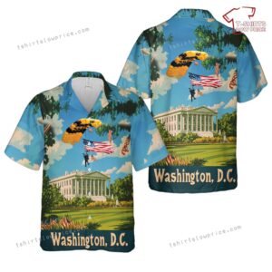 US Army Golden Knights Parachute Team display Army’s 250th anniversary Hawaiian Shirt