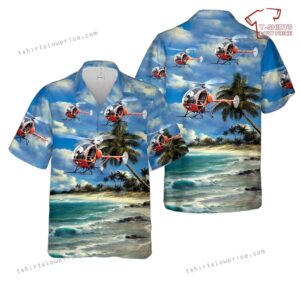 US Army Hughes TH55 Osage Hawaiian Shirt