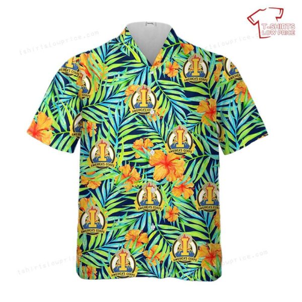 US Army I Corps Unit Crest Hawaiian Shirt US Army I Corps Unit Crest Hawaiian Shirt