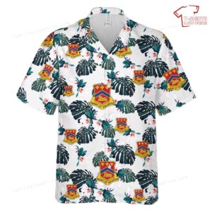 US Army Illinois Army National Guard, 123rd Field Artillery Regiment (123rd FAR) Hawaiian Shirt