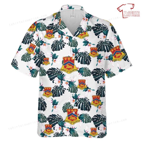 US Army Illinois Army National Guard, 123rd Field Artillery Regiment (123rd FAR) Hawaiian Shirt US Army Illinois Army National Guard, 123rd Field Artillery Regiment (123rd FAR) Hawaiian Shirt
