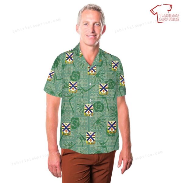 US Army Illinois Army National Guard, 130th Infantry Regiment Hawaiian Shirt US Army Illinois Army National Guard, 130th Infantry Regiment Hawaiian Shirt