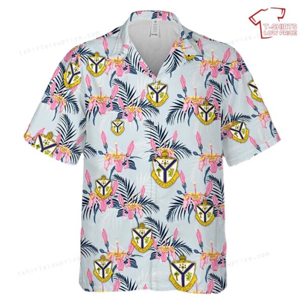 US Army Illinois Army National Guard, 132nd Infantry Regiment (132nd IR) Hawaiian Shirt US Army Illinois Army National Guard, 132nd Infantry Regiment (132nd IR) Hawaiian Shirt