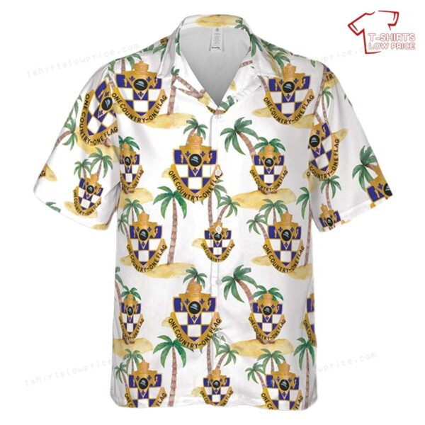 US Army Illinois Army National Guard, 178th Infantry Regiment (178rd IR) Hawaiian Shirt US Army Illinois Army National Guard, 178th Infantry Regiment (178rd IR) Hawaiian Shirt