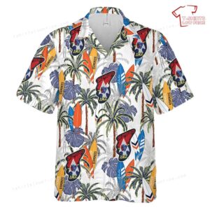 US ARMY Imjin Scouts DMZ Patch Hawaiian Shirt