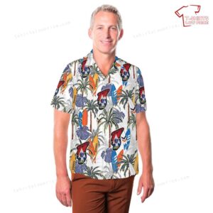 US ARMY Imjin Scouts DMZ Patch Hawaiian Shirt 3