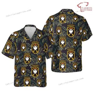 US Army John F Kennedy Special Warfare Center and School Hawaiian Shirt