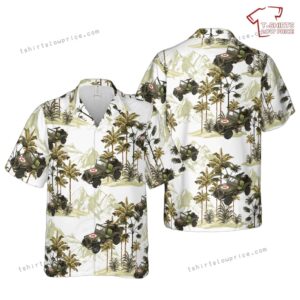 US Army Jp Willys Ambulance Hawaiian Shirt