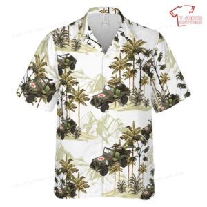 US Army Jp Willys Ambulance Hawaiian Shirt