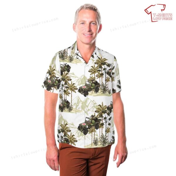 US Army Jp Willys Ambulance Hawaiian Shirt US Army Jp Willys Ambulance Hawaiian Shirt