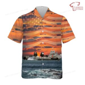 US Army LACV-30 (Lighter Air Cushion Vehicle – 30 Ton) hovercraft transports Hawaiian Shirt