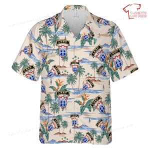 US Army LRRP 82nd Airborne Recondo School Hawaiian Shirt