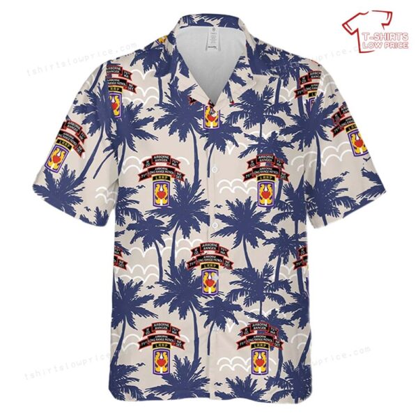 US Army M Company (RANGER), 75th Infantry (AIRBORNE), 199th Light Infantry Brigade Hawaiian Shirt