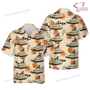US Army M1 Abrams  Halloween Hawaiian Shirt