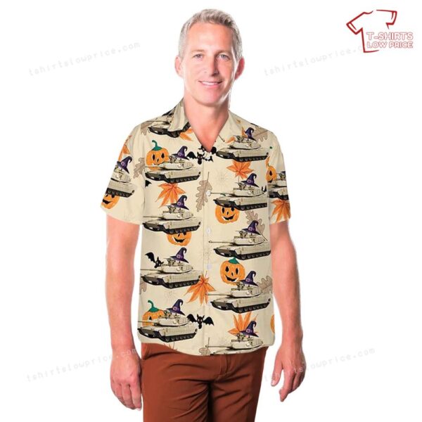 US Army M1 Abrams Halloween Hawaiian Shirt US Army M1 Abrams Halloween Hawaiian Shirt
