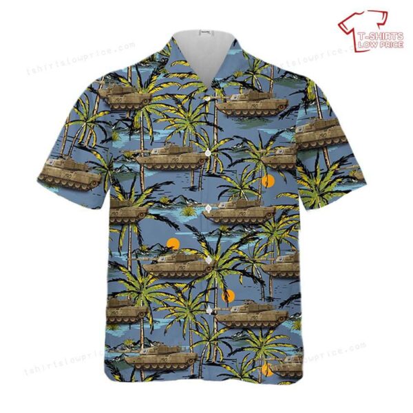 US Army M1A1-HA 4th Tank Gun 4th Platoon, B Company, 3-7 cavalry Hawaiian Shirt US Army M1A1-HA 4th Tank Gun 4th Platoon, B Company, 3-7 cavalry Hawaiian Shirt