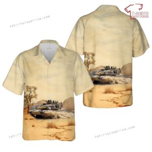 US Army M1A2 Abrams main battle tank Minnesota National Guard Hawaiian Shirt
