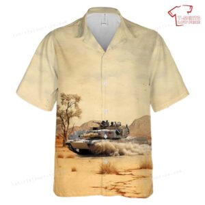 US Army M1A2 Abrams main battle tank Minnesota National Guard Hawaiian Shirt