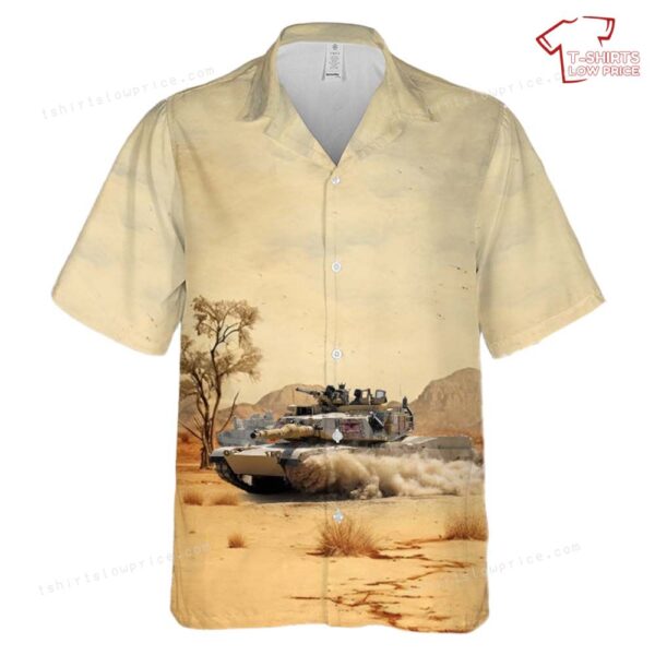 US Army M1A2 Abrams main battle tank Minnesota National Guard Hawaiian Shirt US Army M1A2 Abrams main battle tank Minnesota National Guard Hawaiian Shirt