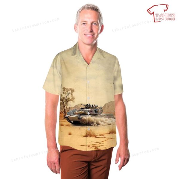 US Army M1A2 Abrams main battle tank Minnesota National Guard Hawaiian Shirt US Army M1A2 Abrams main battle tank Minnesota National Guard Hawaiian Shirt