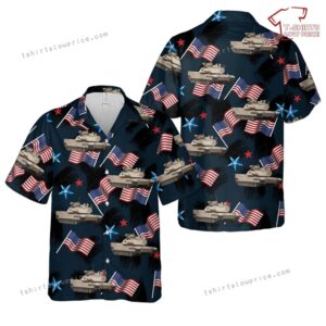 US Army M1A2 SEPV3 Abrams, 4th Of July Hawaiian Shirt