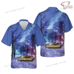 US Army M1A2 TUSK I of the 26th Heavy Mechanized Infantry Division Hawaiian Shirt