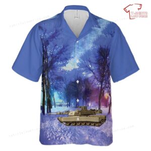 US Army M1A2 TUSK I of the 26th Heavy Mechanized Infantry Division Hawaiian Shirt