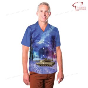 US Army M1A2 TUSK I of the 26th Heavy Mechanized Infantry Division Hawaiian Shirt 3