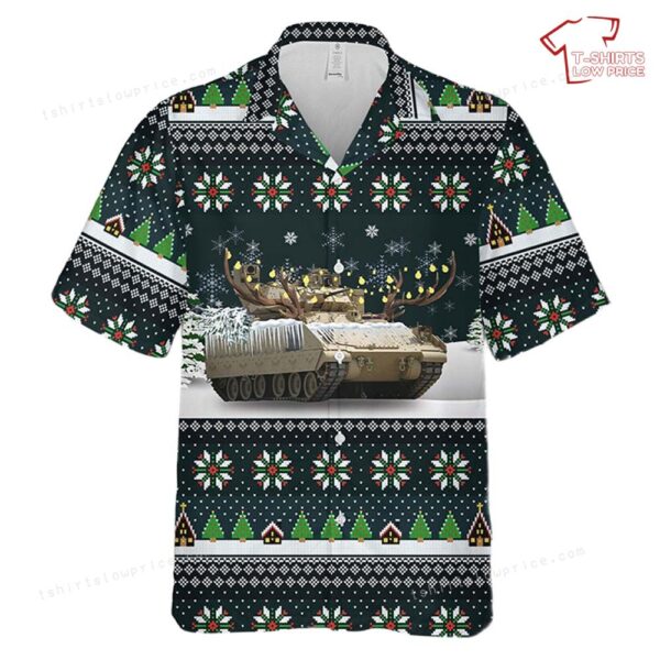 US Army M2A3 Bradley Christmas Hawaiian Shirt US Army M2A3 Bradley Christmas Hawaiian Shirt