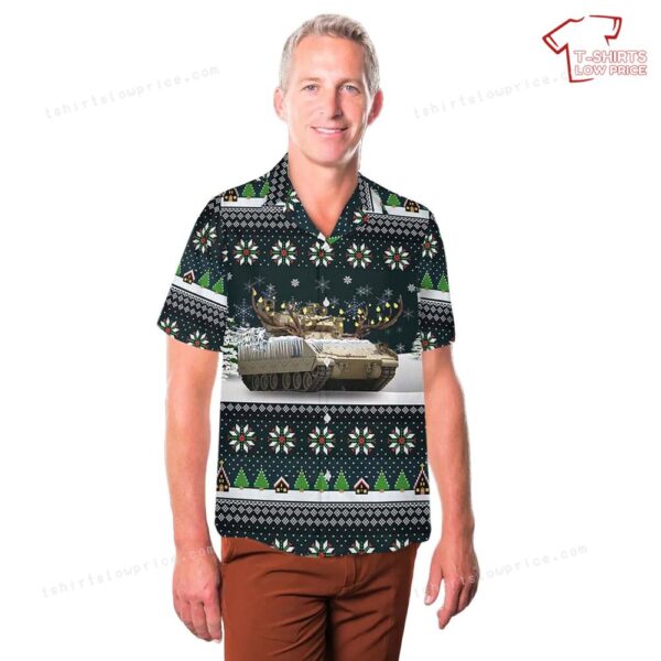 US Army M2A3 Bradley Christmas Hawaiian Shirt US Army M2A3 Bradley Christmas Hawaiian Shirt