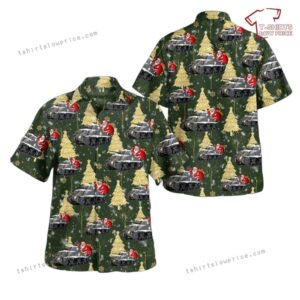US Army M4 Sherman Christmas Hawaiian Shirt