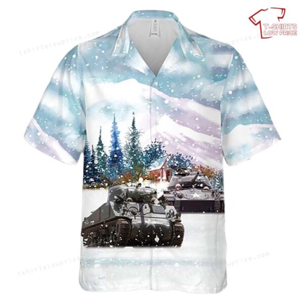 US Army M4A3 Sherman Christmas Hawaiian Shirt
