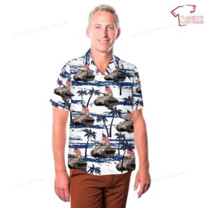 US Army M4A376W HVSS 4th Of July Hawaiian Shirt 3