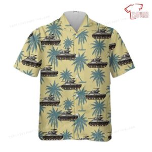 US Army M4A3E2 Jumbo from the 33rd Battalion, 3rd US Armored Division Hawaiian Shirt